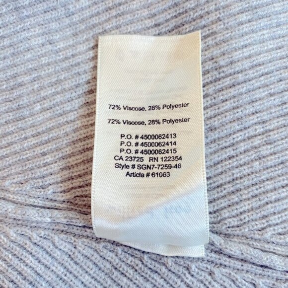 Aritzia WILFRED FREE light gray ribbed stretch mini skirt. Women's size S - Picture 4 of 7